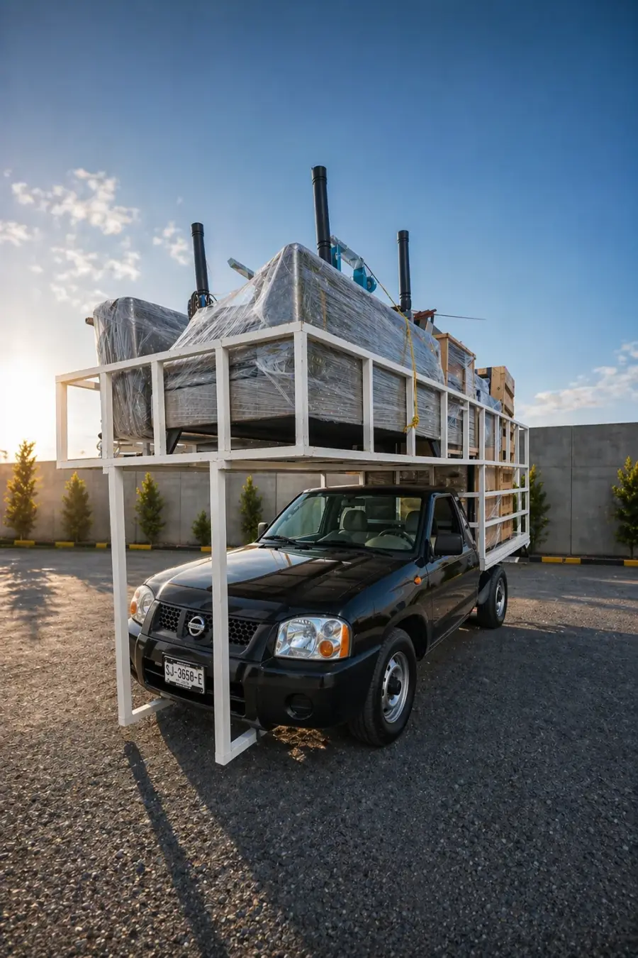 Pick-up Nissan NP300 HGR con estructura de carga